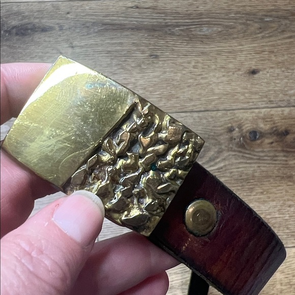 Vintage Leather Belt w/DMB Brass Buckle RTM